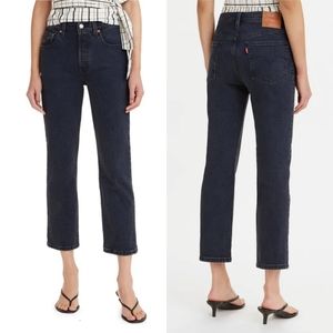 Levi’s® Premium 501® Original Cropped High Rise Straight Leg Jeans